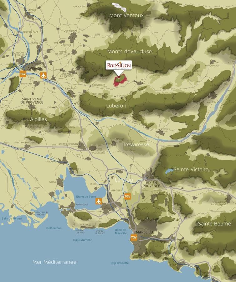 Roussillon en Isere ル チャント デュ クール Bed & Breakfast エクステリア 写真